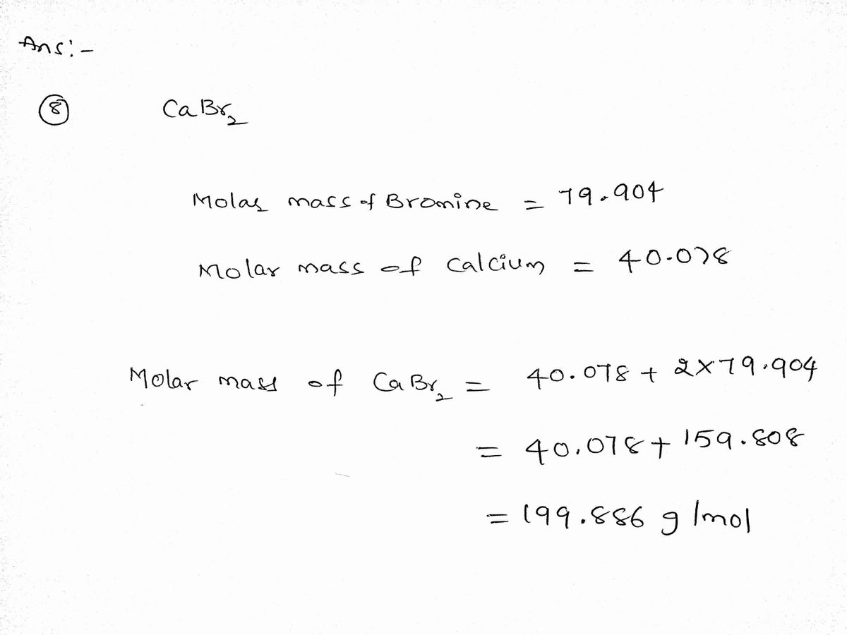 Chemistry homework question answer, step 1, image 1