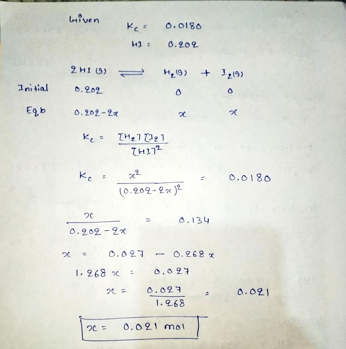 Chemistry homework question answer, step 1, image 1