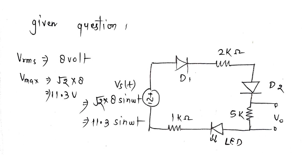 Electrical Engineering homework question answer, step 1, image 1