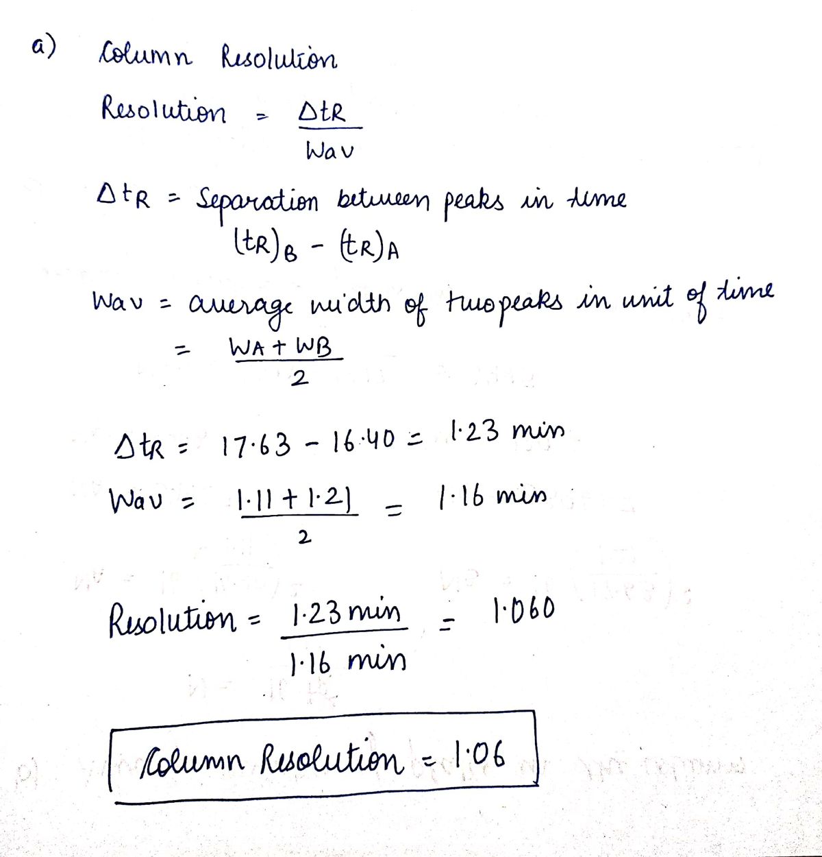 Answered: Substances A And B Have Retention Times… | Bartleby