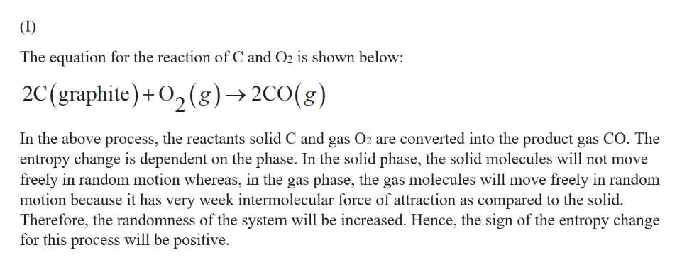 Answered Predict The Sign Of Delta S For Both Of Bartle