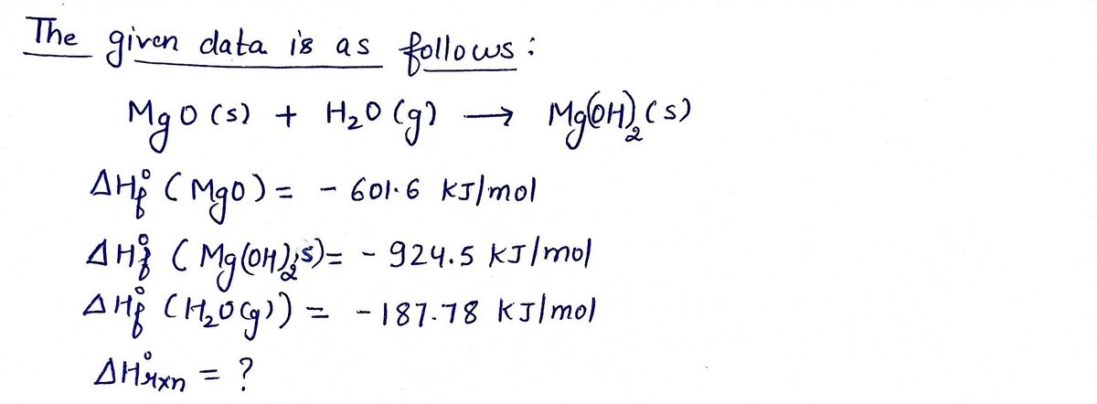 Chemistry homework question answer, step 1, image 1