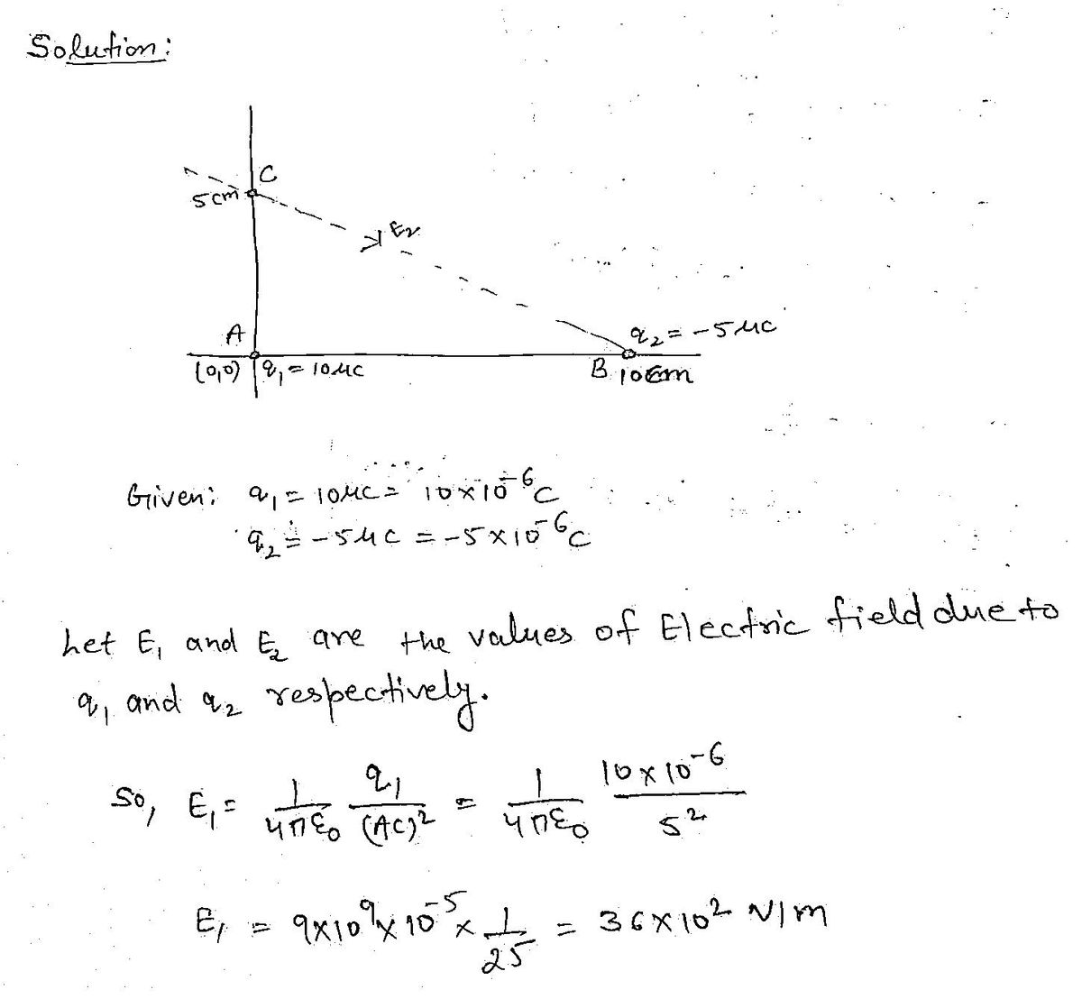 Physics homework question answer, step 1, image 1