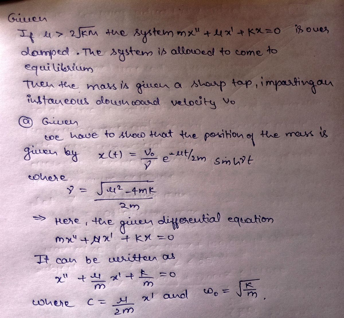 Advanced Math homework question answer, step 1, image 1