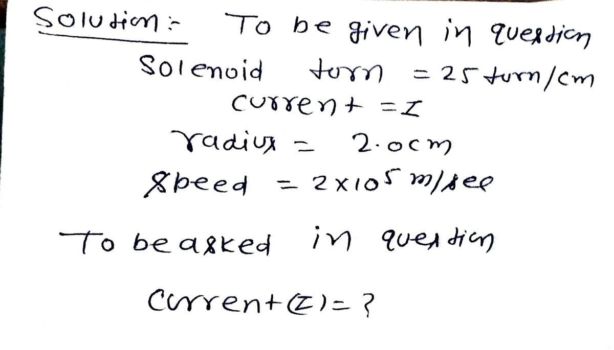 Physics homework question answer, step 1, image 1