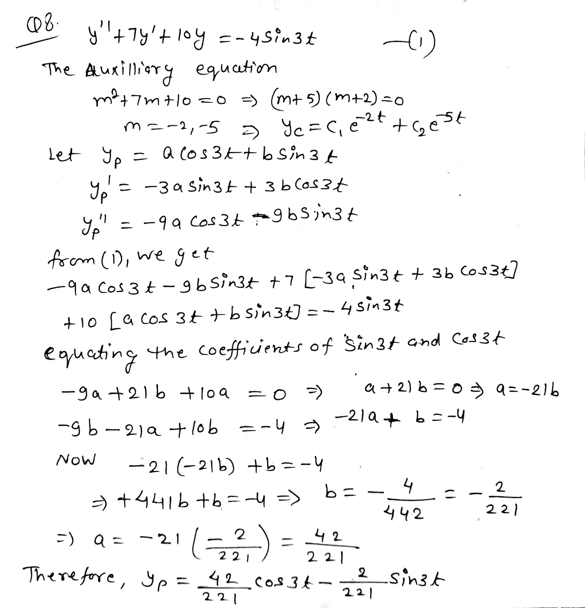 Advanced Math homework question answer, step 1, image 1