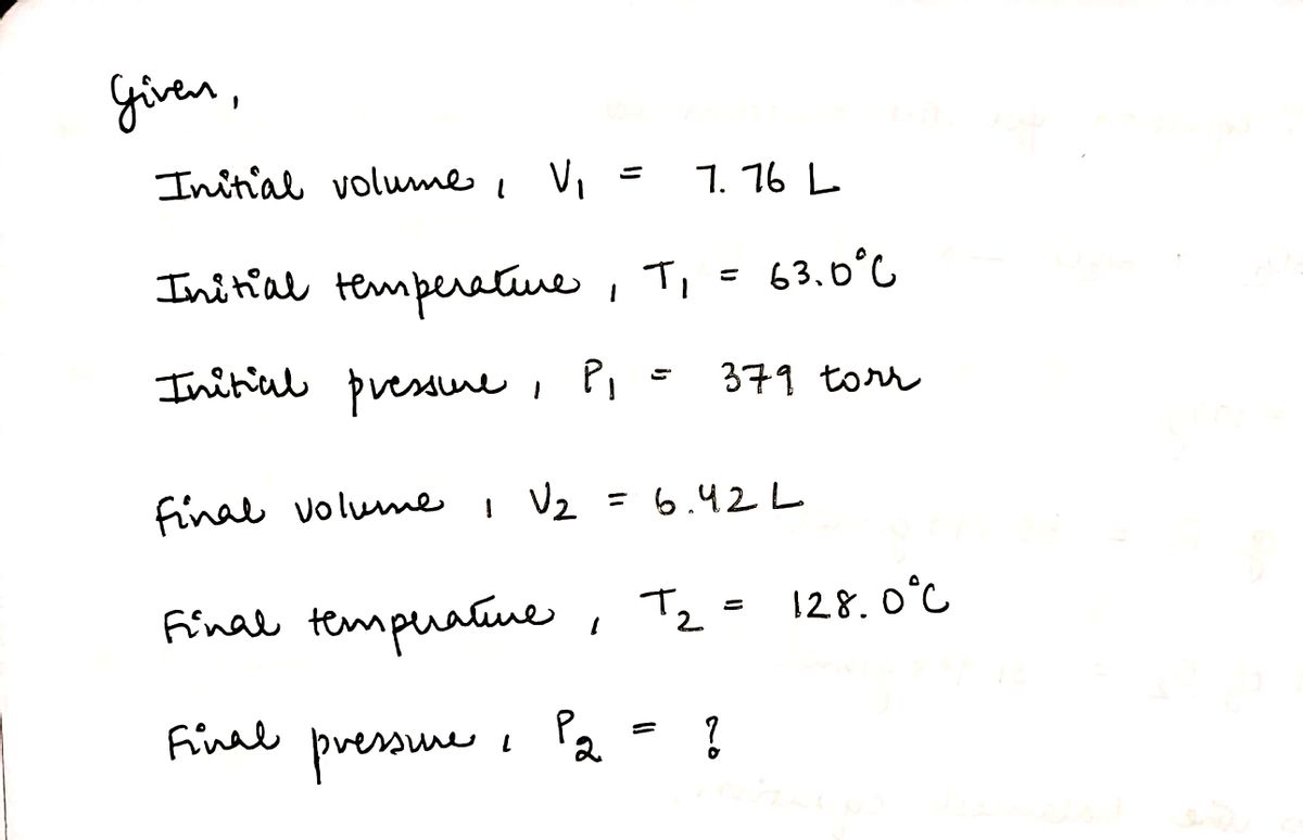 Chemistry homework question answer, step 1, image 1