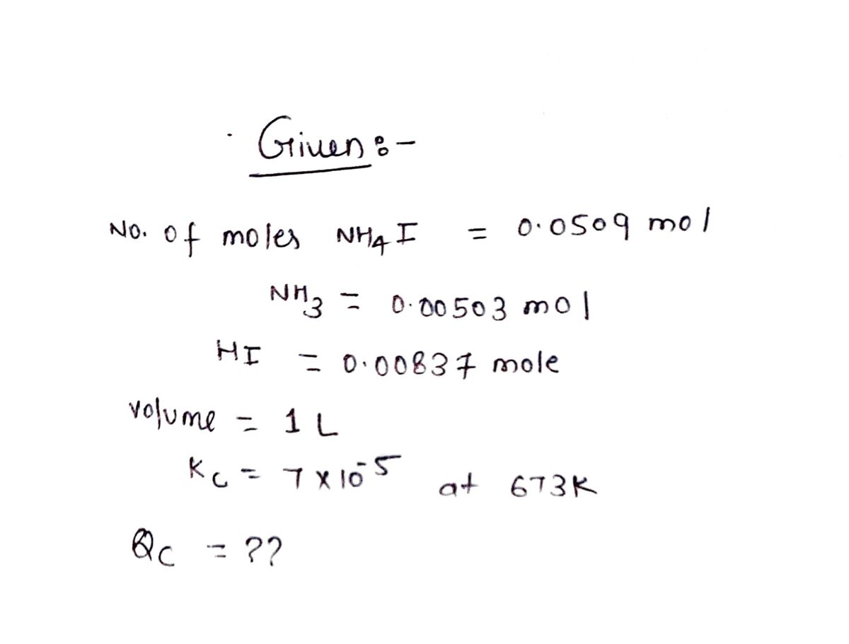 Chemistry homework question answer, step 1, image 1