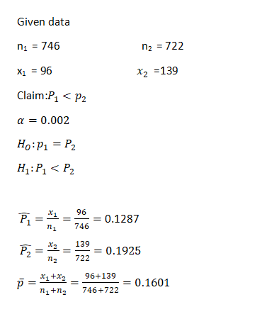 Statistics homework question answer, step 1, image 1