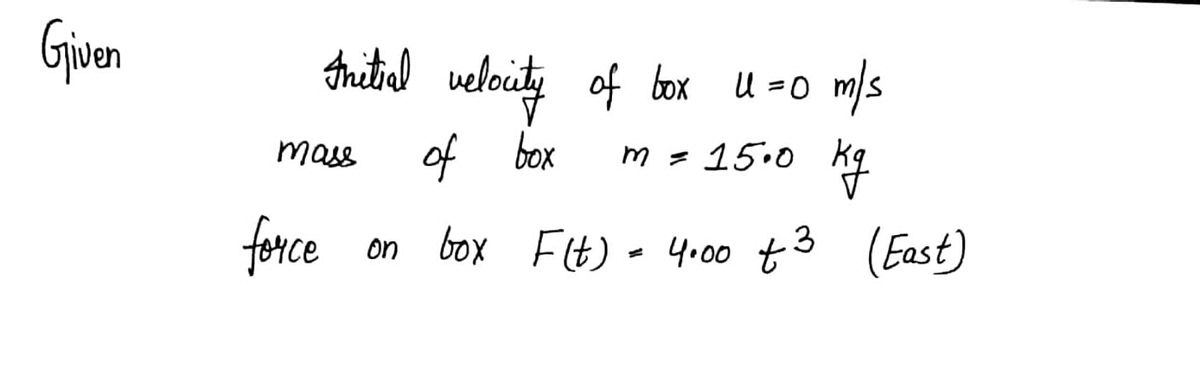 Physics homework question answer, step 1, image 1