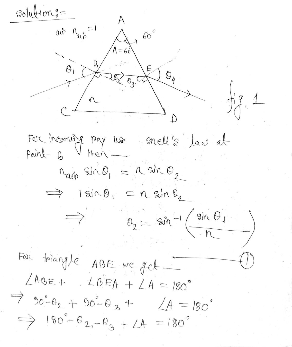 Physics homework question answer, step 1, image 1