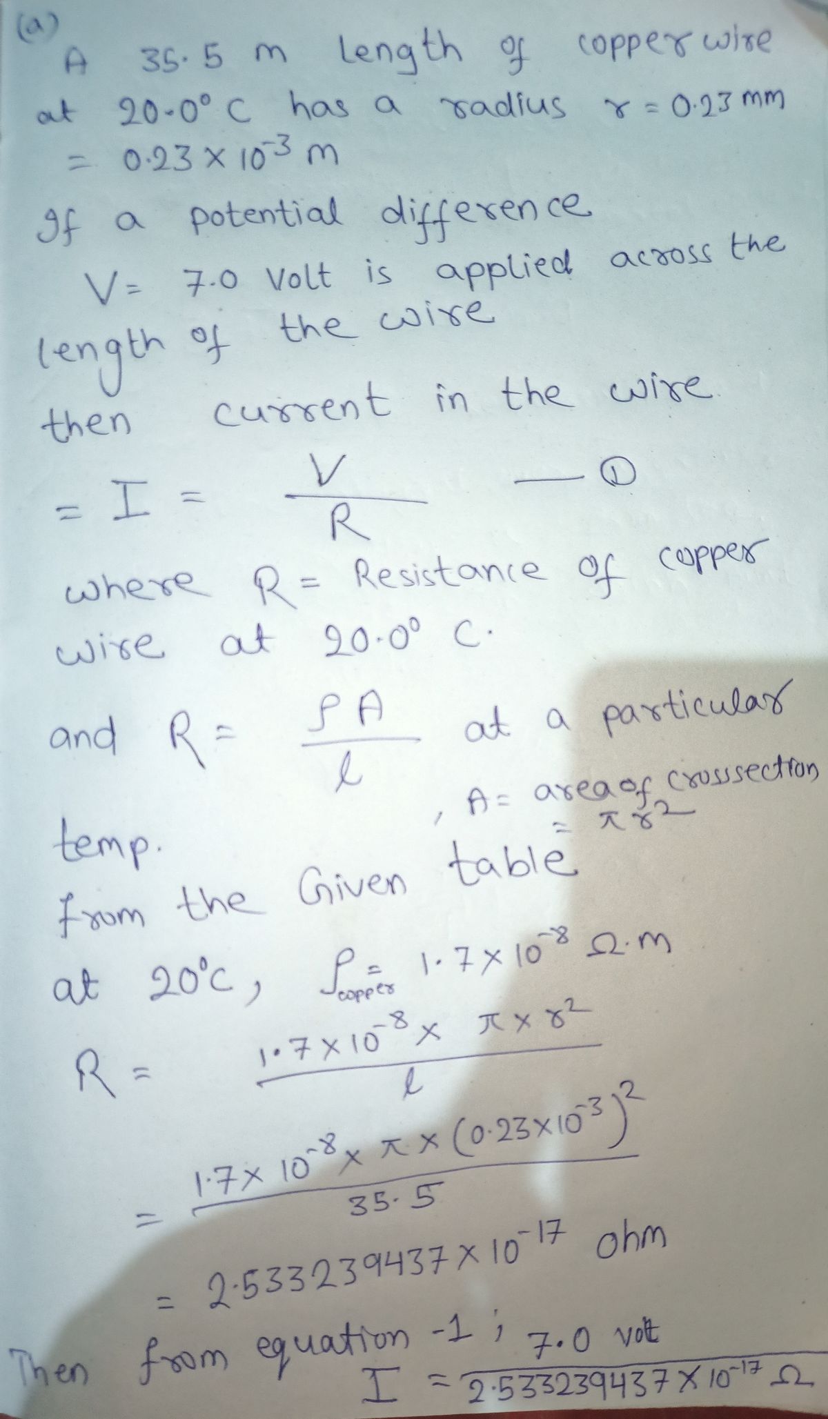 Physics homework question answer, step 1, image 1