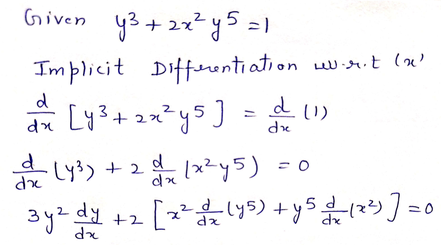 Answered: Find dydx, where y is defined as a… | bartleby