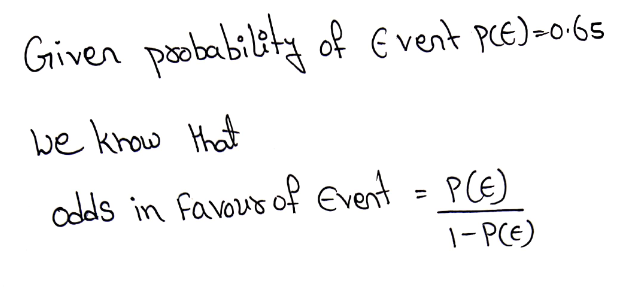 Answered The Probability Of An Event Is Given Bartleby