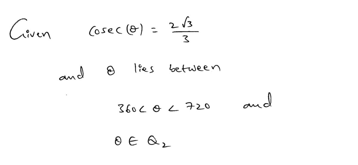 Trigonometry homework question answer, step 1, image 1