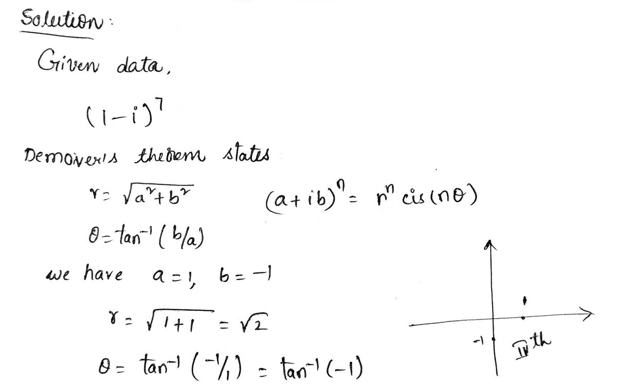 Trigonometry homework question answer, step 1, image 1