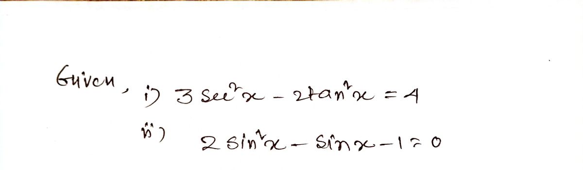 Trigonometry homework question answer, step 1, image 1