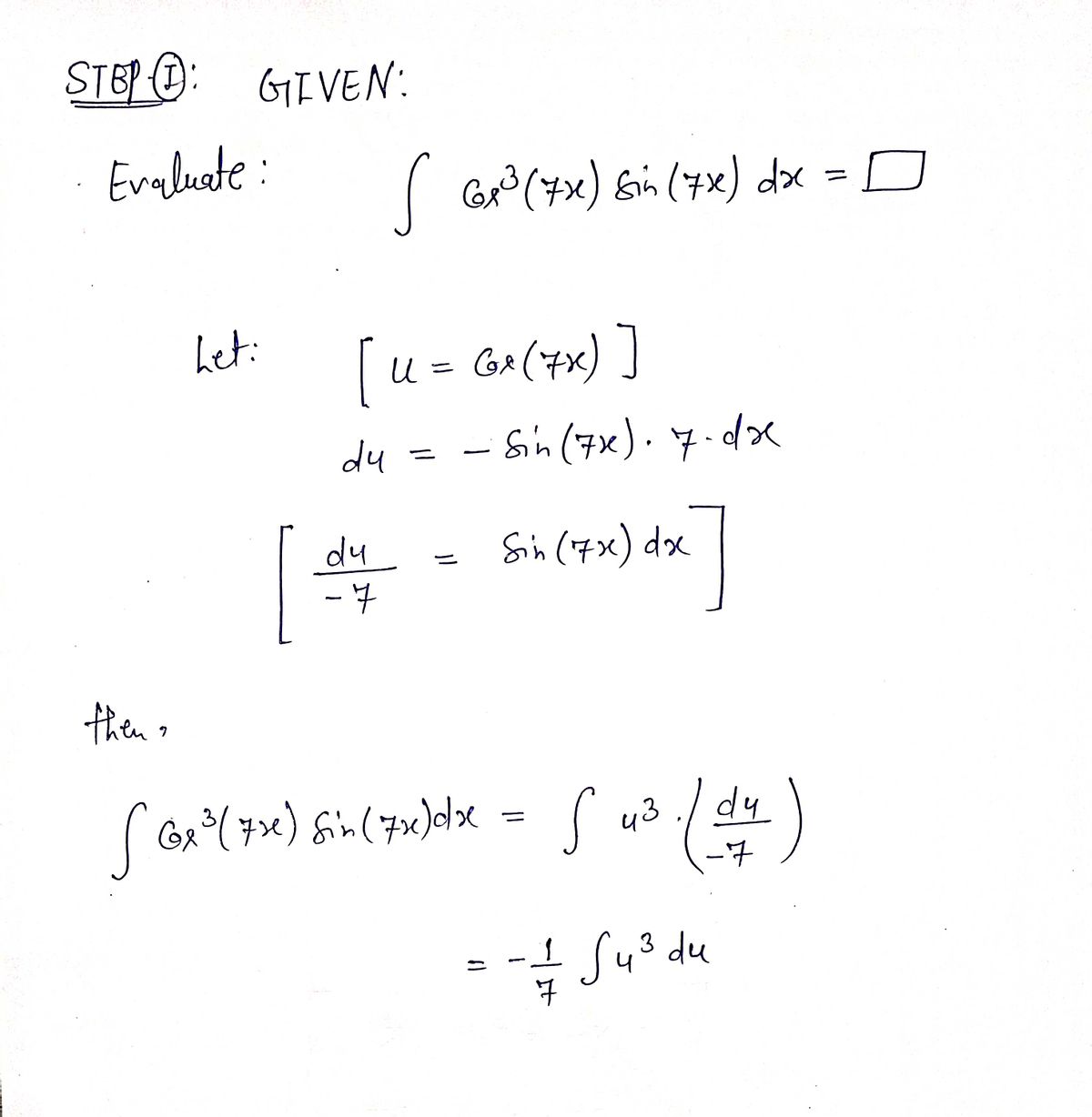 Calculus homework question answer, step 1, image 1