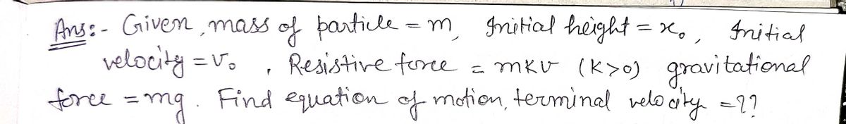 Advanced Physics homework question answer, step 1, image 1