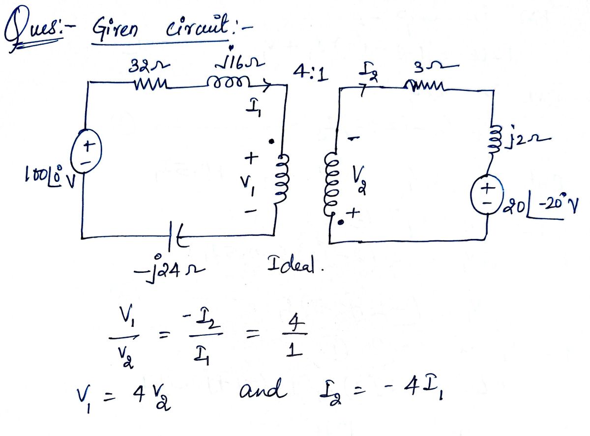 Electrical Engineering homework question answer, step 1, image 1