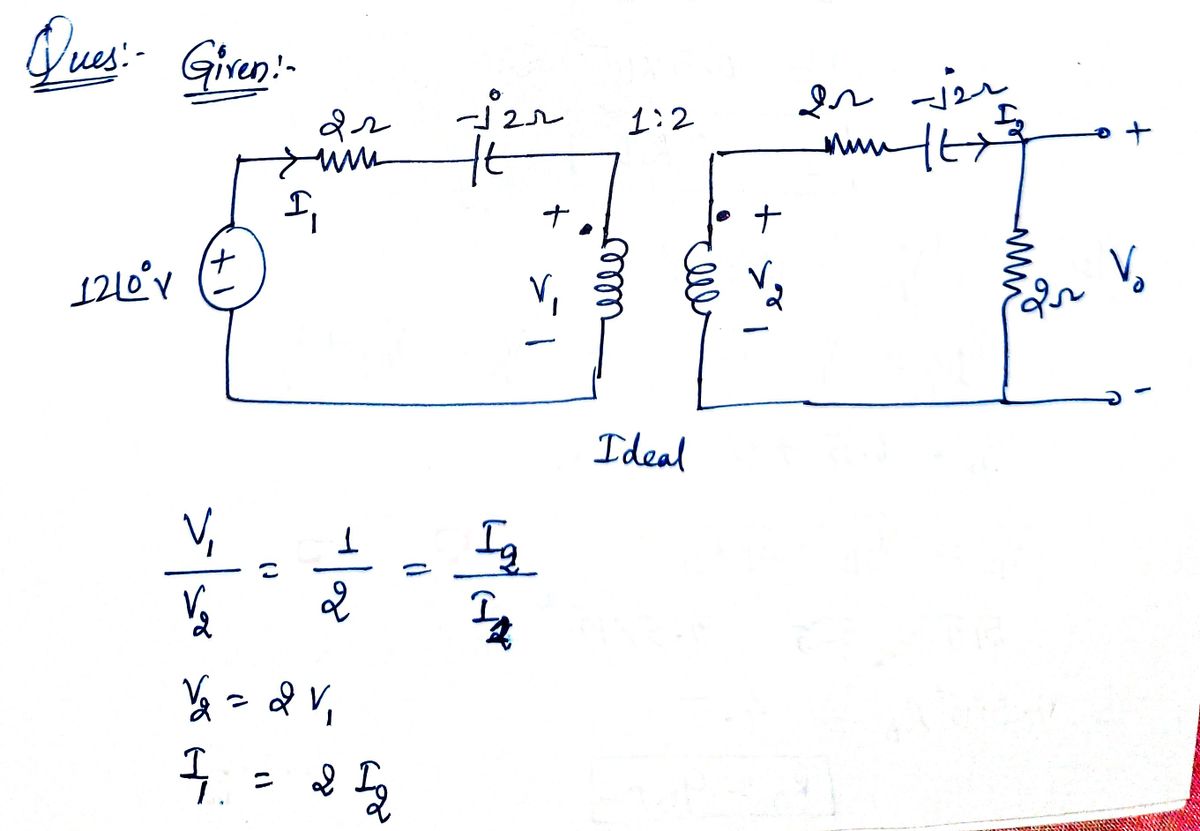 Electrical Engineering homework question answer, step 1, image 1