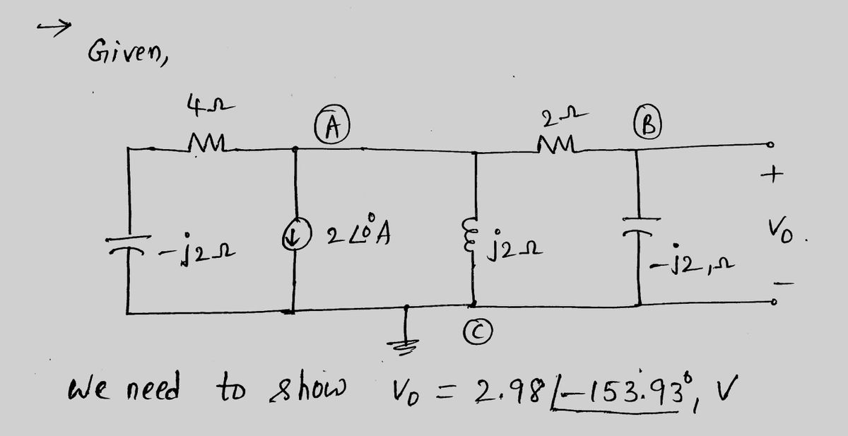 Electrical Engineering homework question answer, step 1, image 1