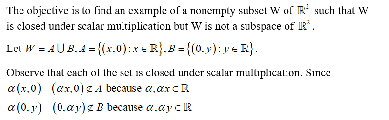 closed subspace definition