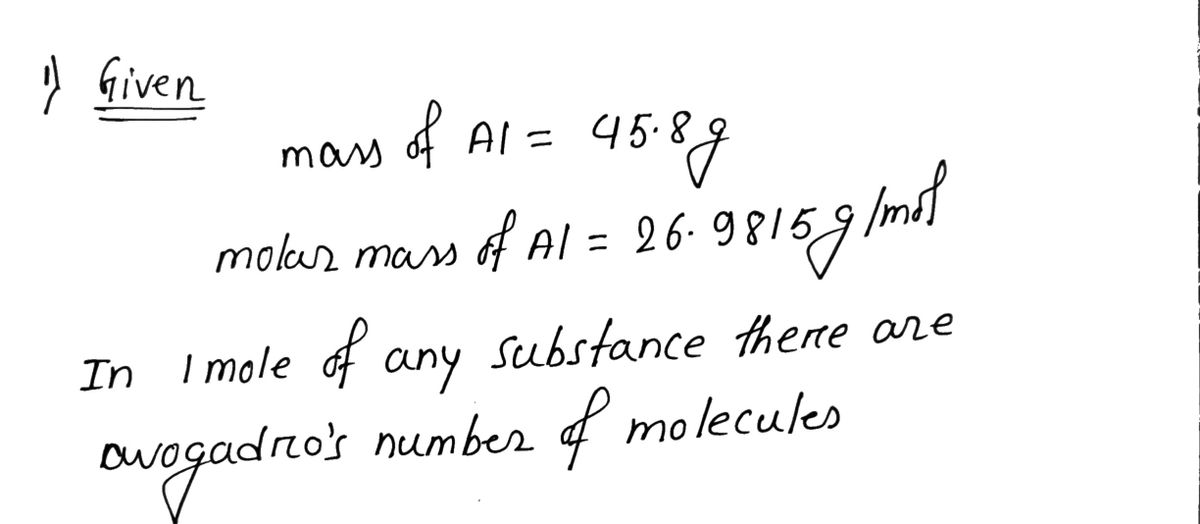 Chemistry homework question answer, step 1, image 1