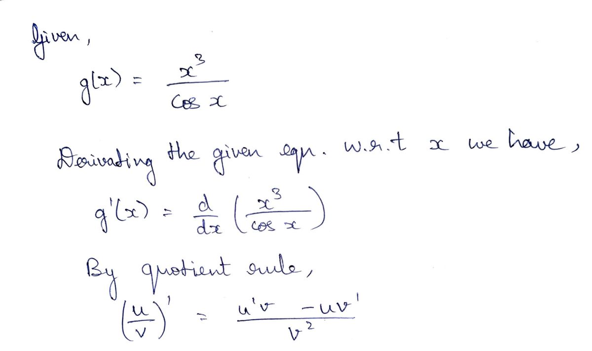 Calculus homework question answer, step 1, image 1