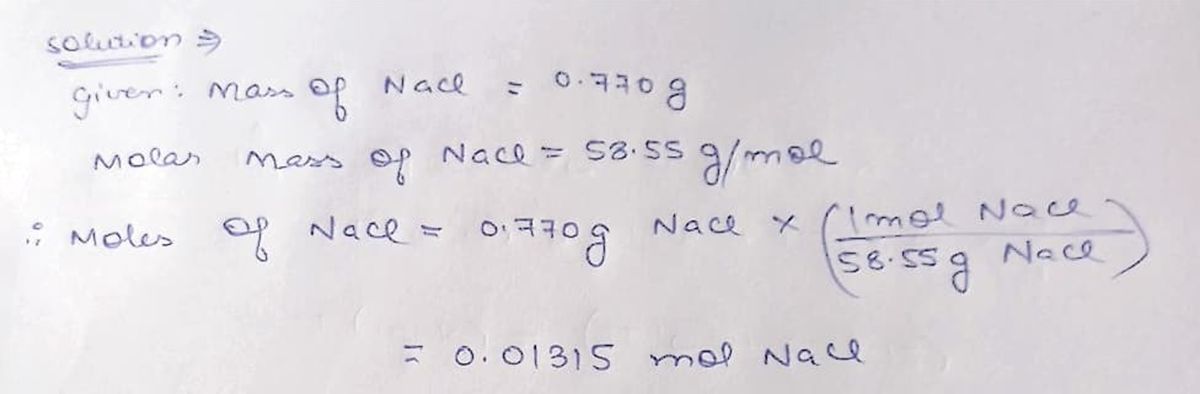 Chemistry homework question answer, step 1, image 1