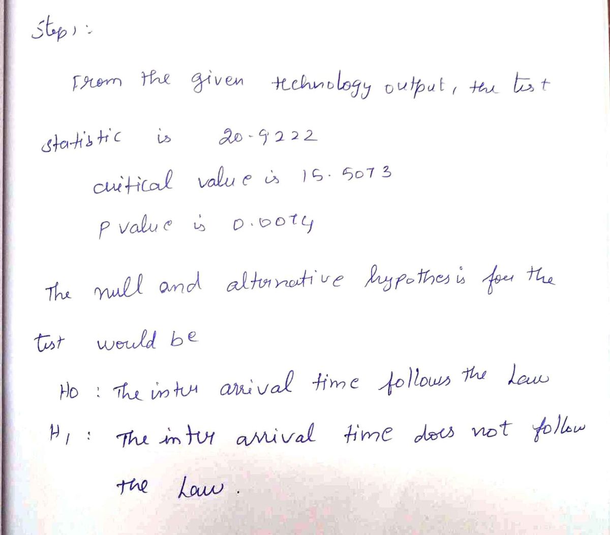 Statistics homework question answer, step 1, image 1