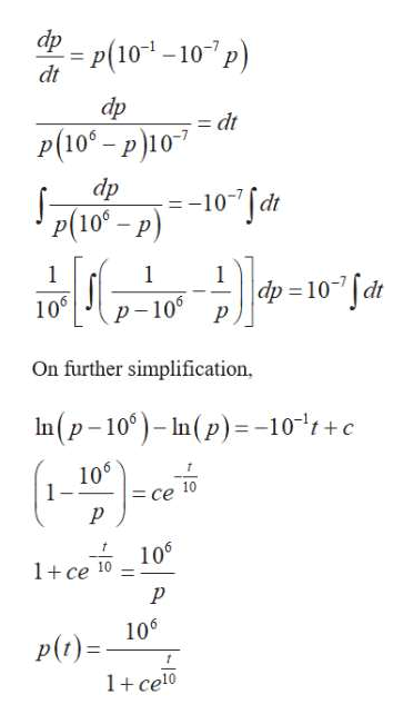 Answered: A model for the population P(t) in a… | bartleby