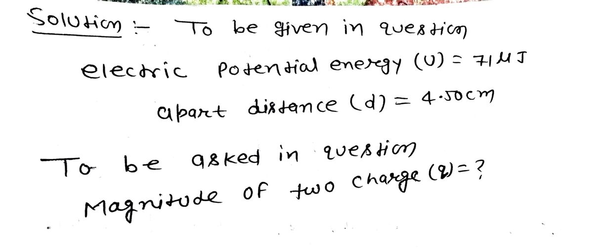 Physics homework question answer, step 1, image 1