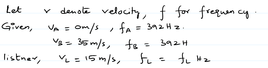 Answered: Two Train Whistles, A And B, Have A… | Bartleby