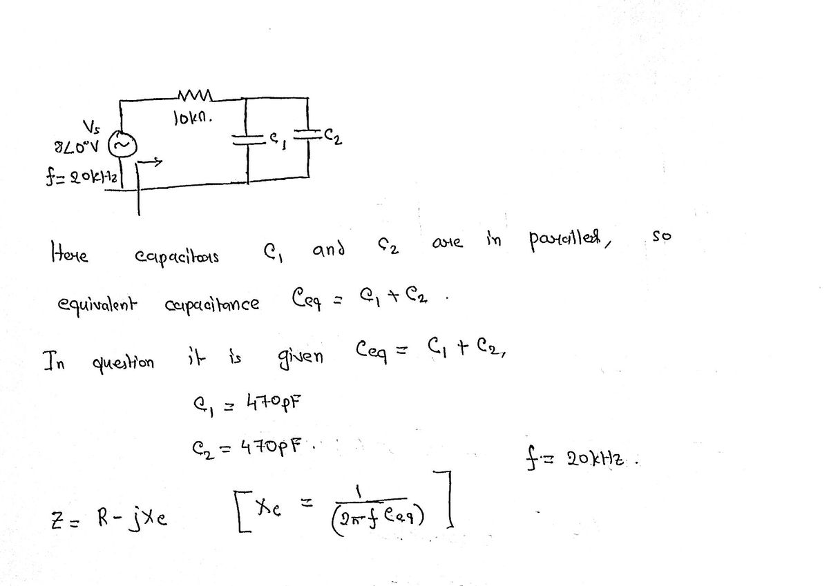 Electrical Engineering homework question answer, step 1, image 1