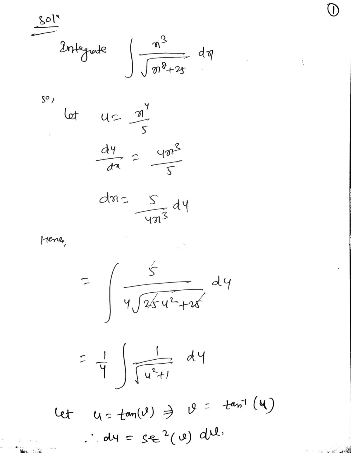 Calculus homework question answer, step 1, image 1