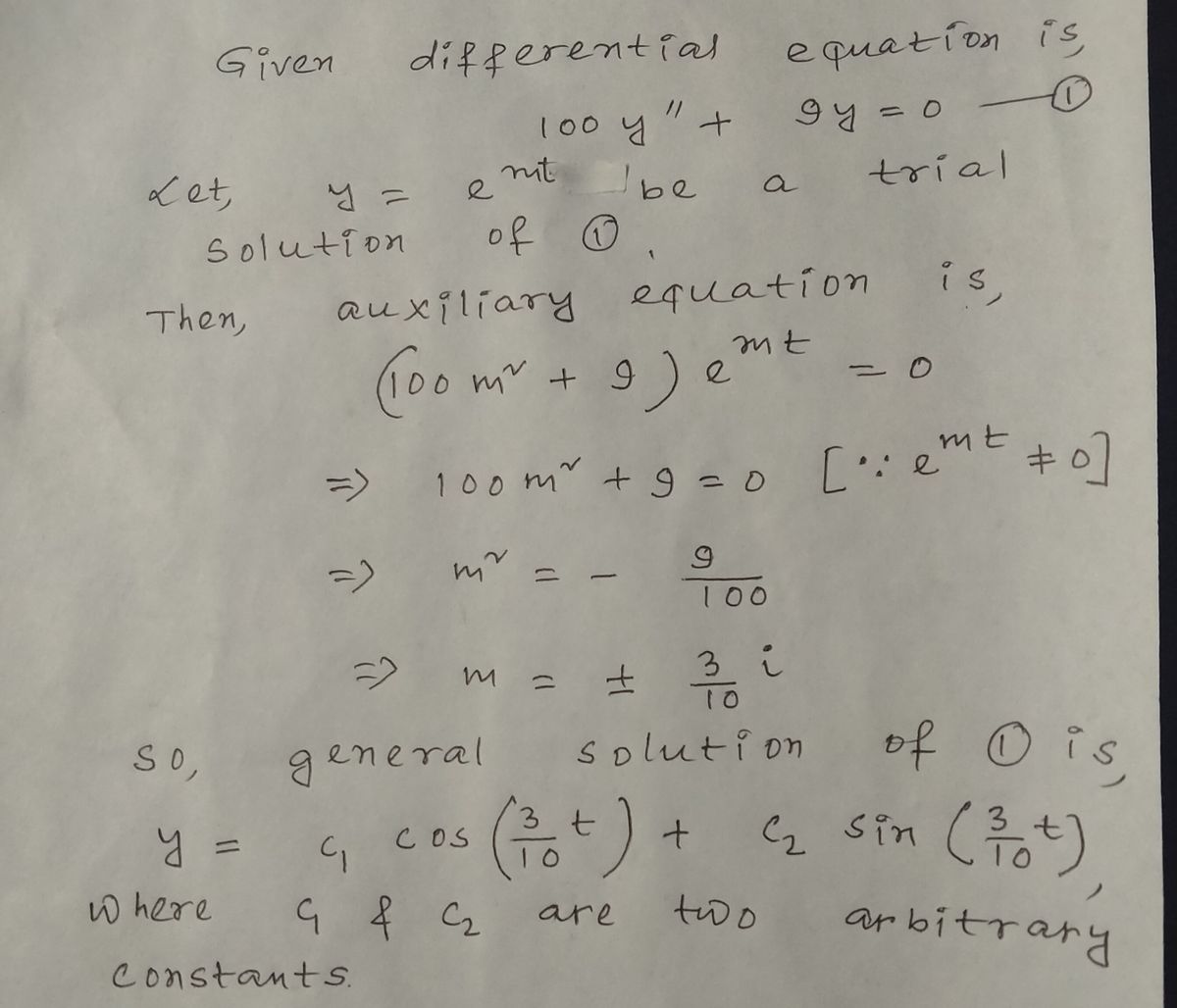 Advanced Math homework question answer, step 1, image 1