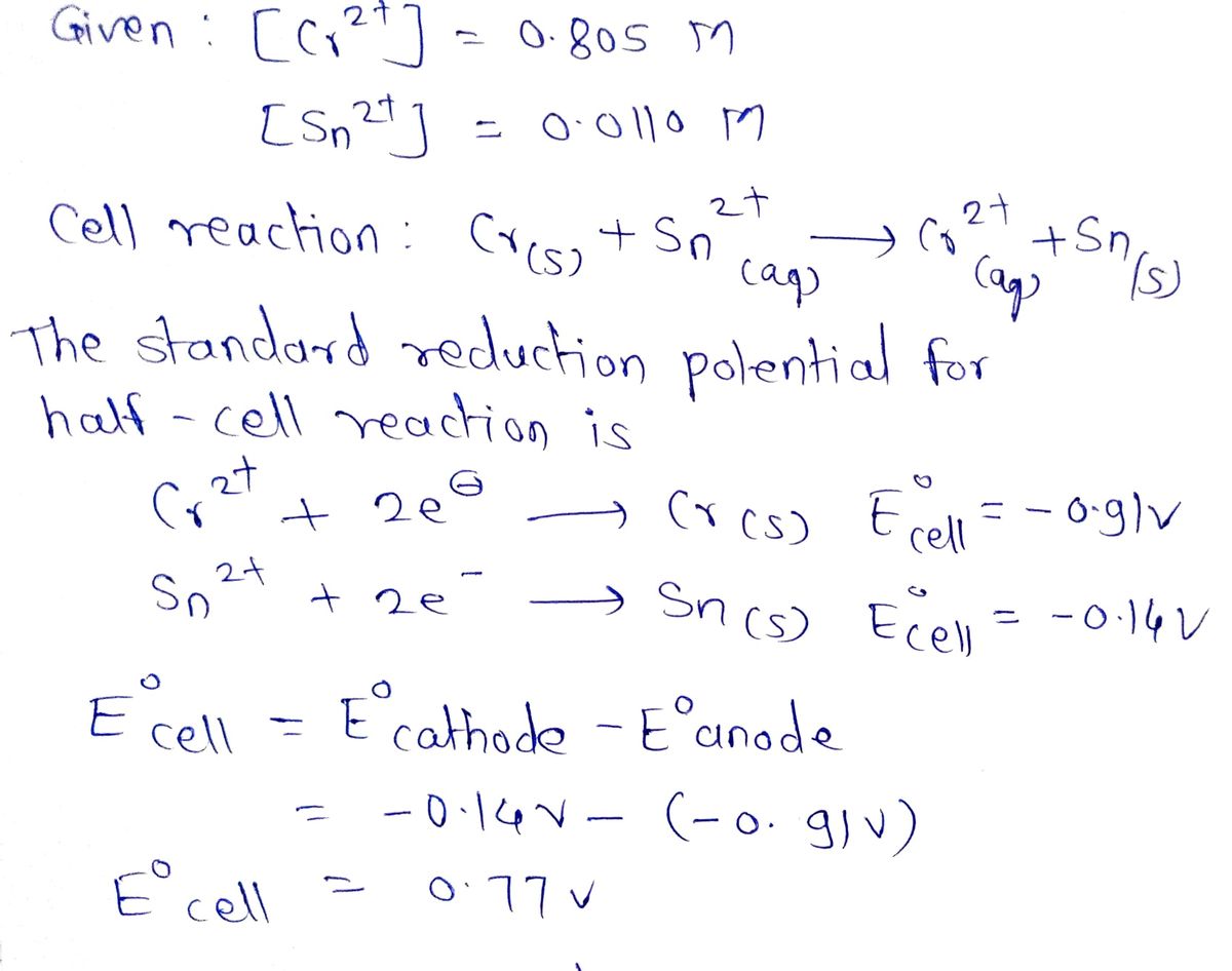 Chemistry homework question answer, step 1, image 1