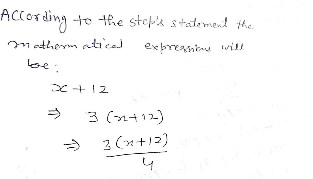 Algebra homework question answer, step 1, image 1