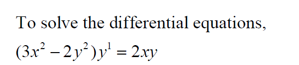 Answered Solve For Differential Equation Bartleby