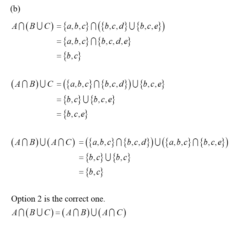 Answered: Let A = {a, B, C},B = {b, C, D},and C =… | Bartleby