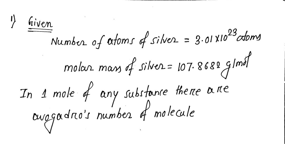 Chemistry homework question answer, step 1, image 1