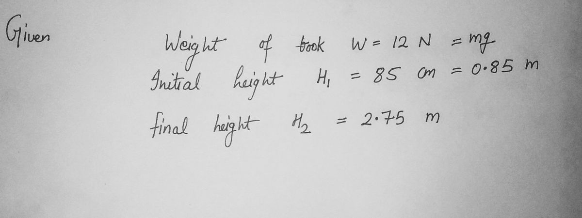 Physics homework question answer, step 1, image 1