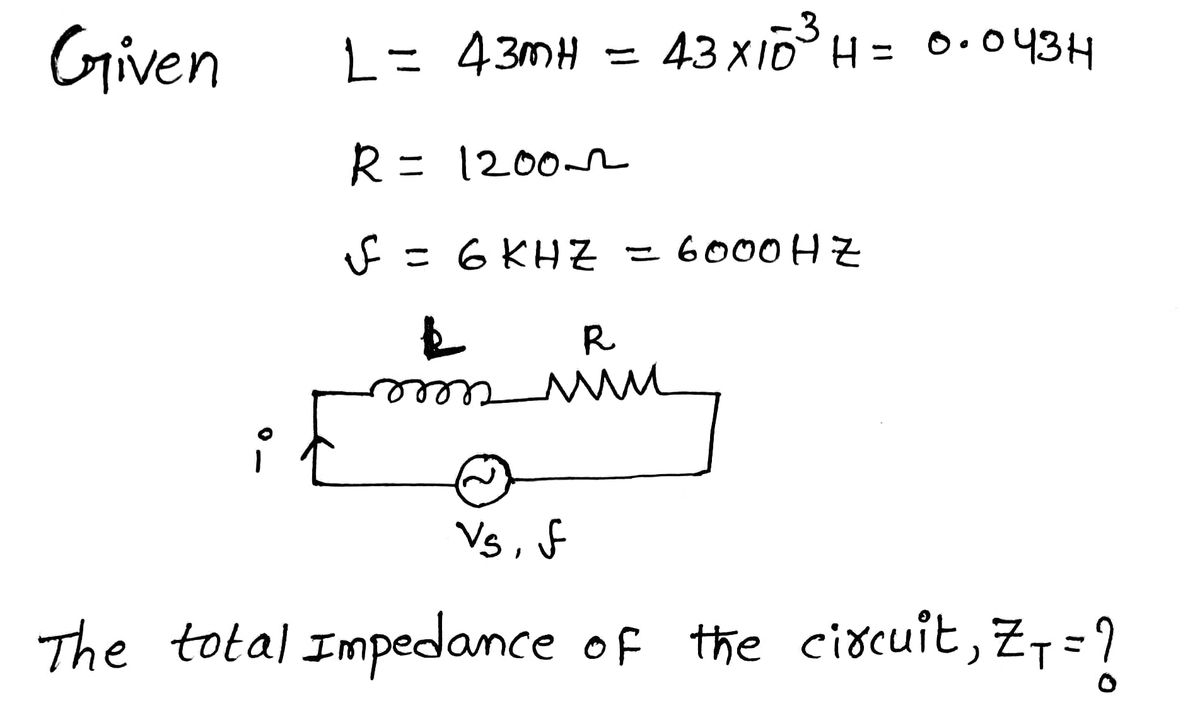 Electrical Engineering homework question answer, step 1, image 1