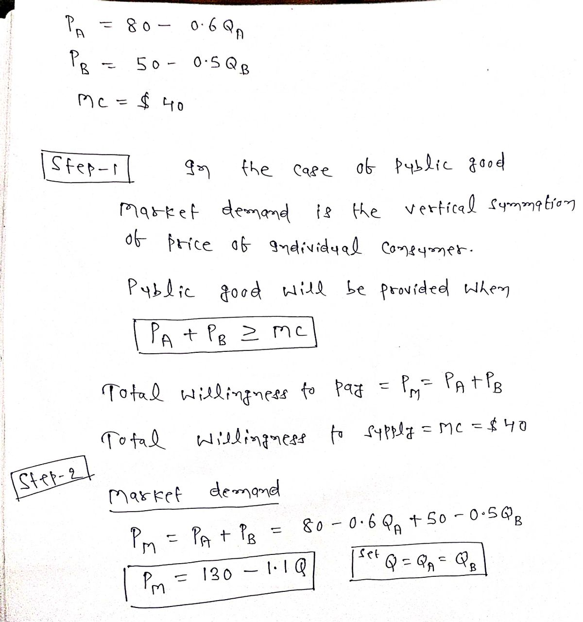 Economics homework question answer, step 1, image 1