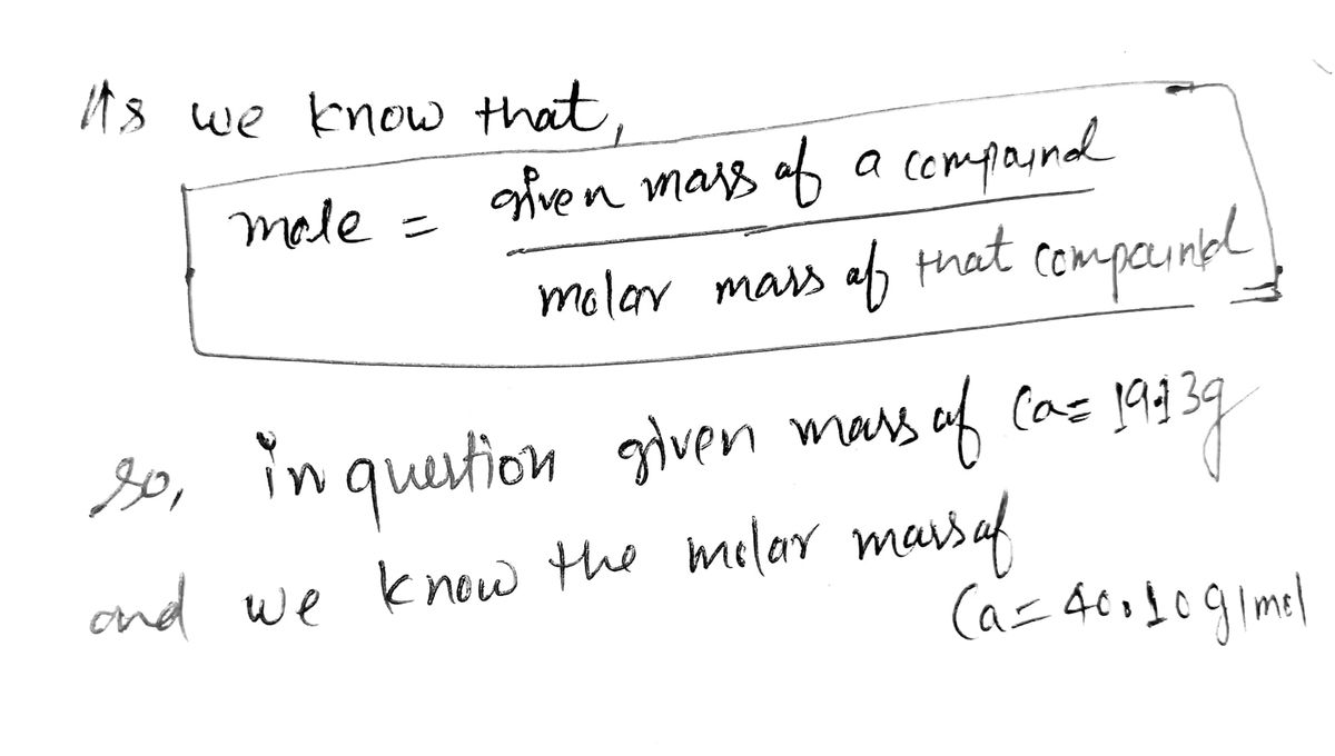 Chemistry homework question answer, step 1, image 1