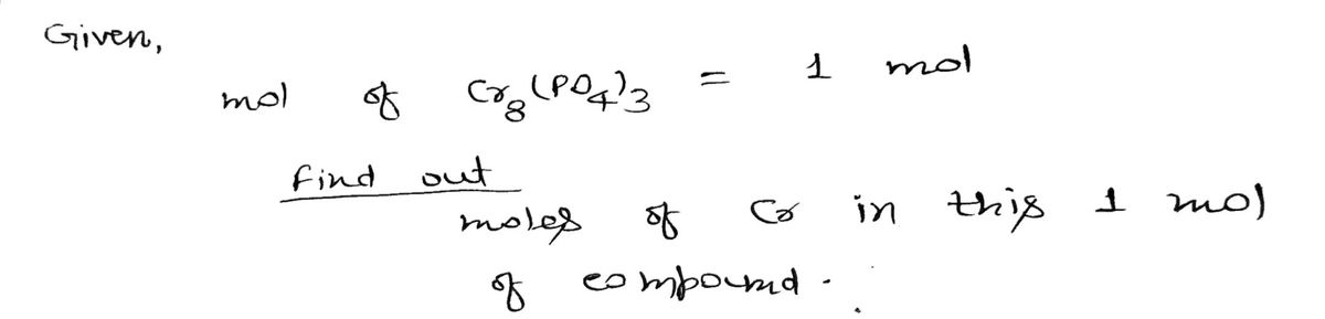 Chemistry homework question answer, step 1, image 1