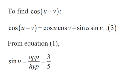 Answered: Assume that sin u = 3/5 and sin v =… | bartleby