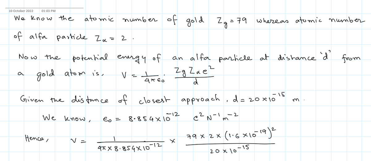 Advanced Physics homework question answer, step 1, image 1