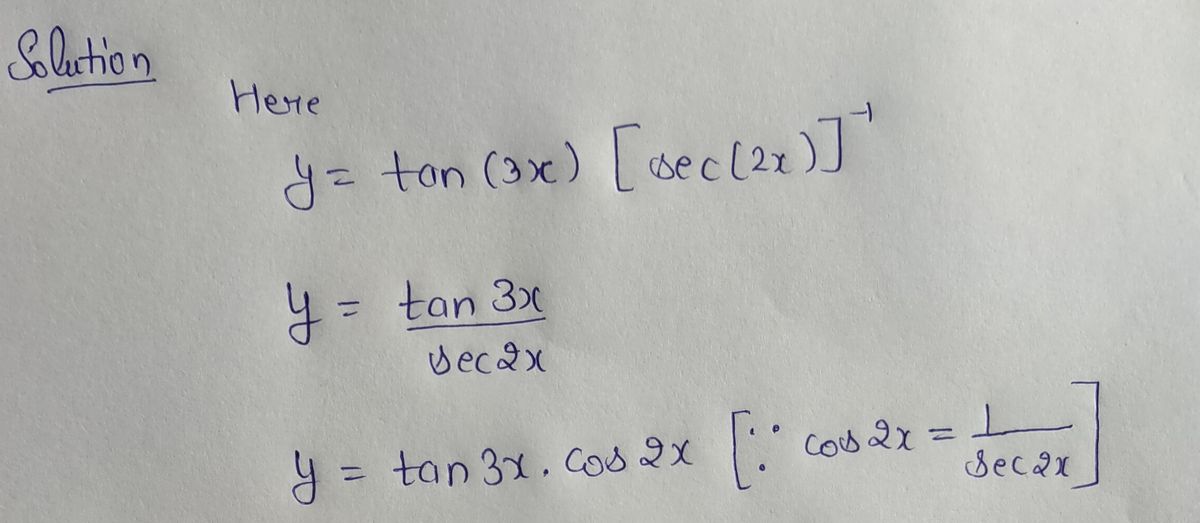 Answered Question 18 Find The Derivative Of Y Bartleby